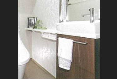 シティテラス千里桃山台の手洗いカウンター付トイレ